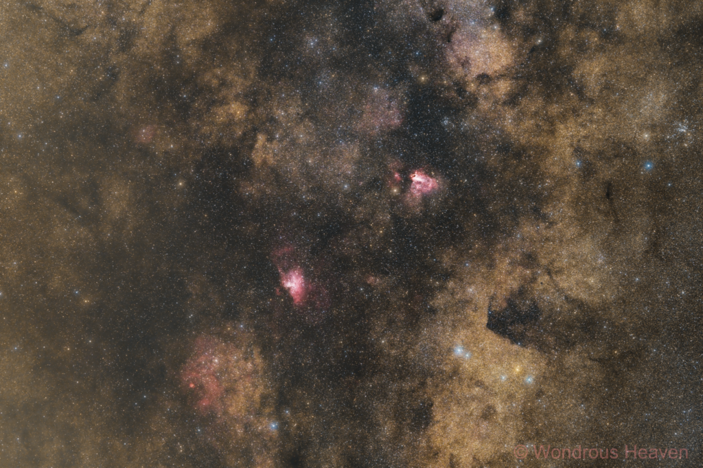 Eagle Nebula M16 - Omega Nebula M17