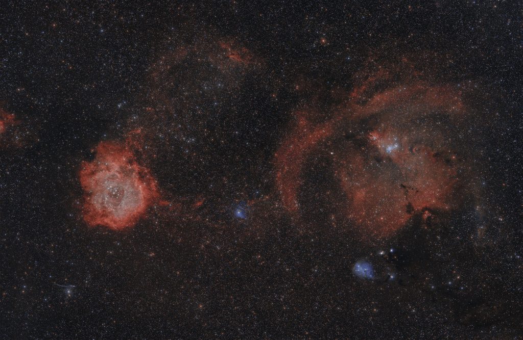 From Rosette Nebula to Cone Nebula